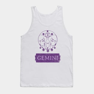 gemini zodiac sign test Tank Top